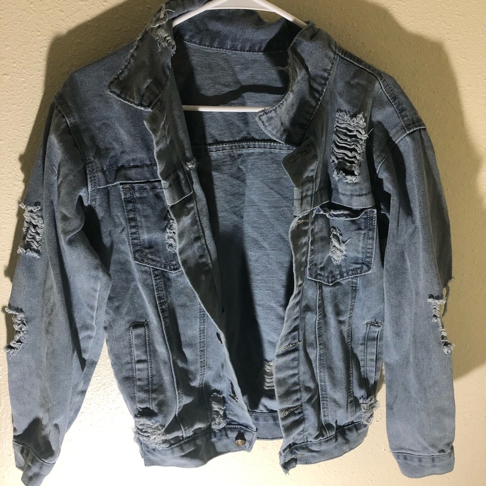 Ripped Jean Jacket
